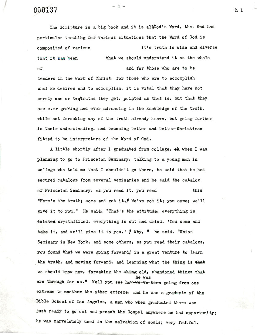 Page One