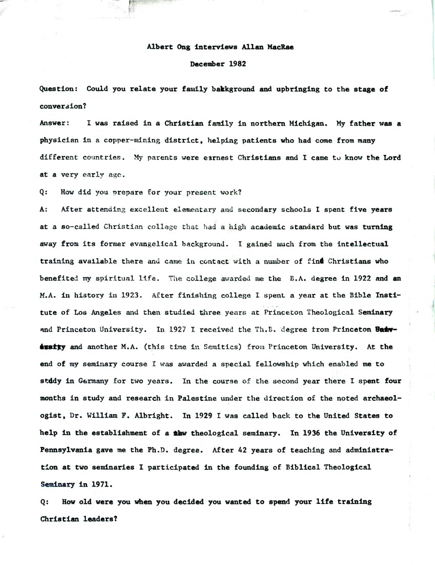 Page One