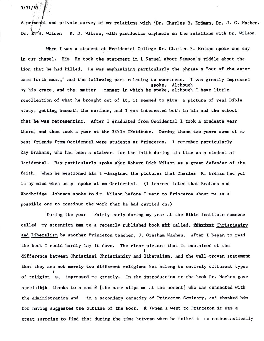 Page One