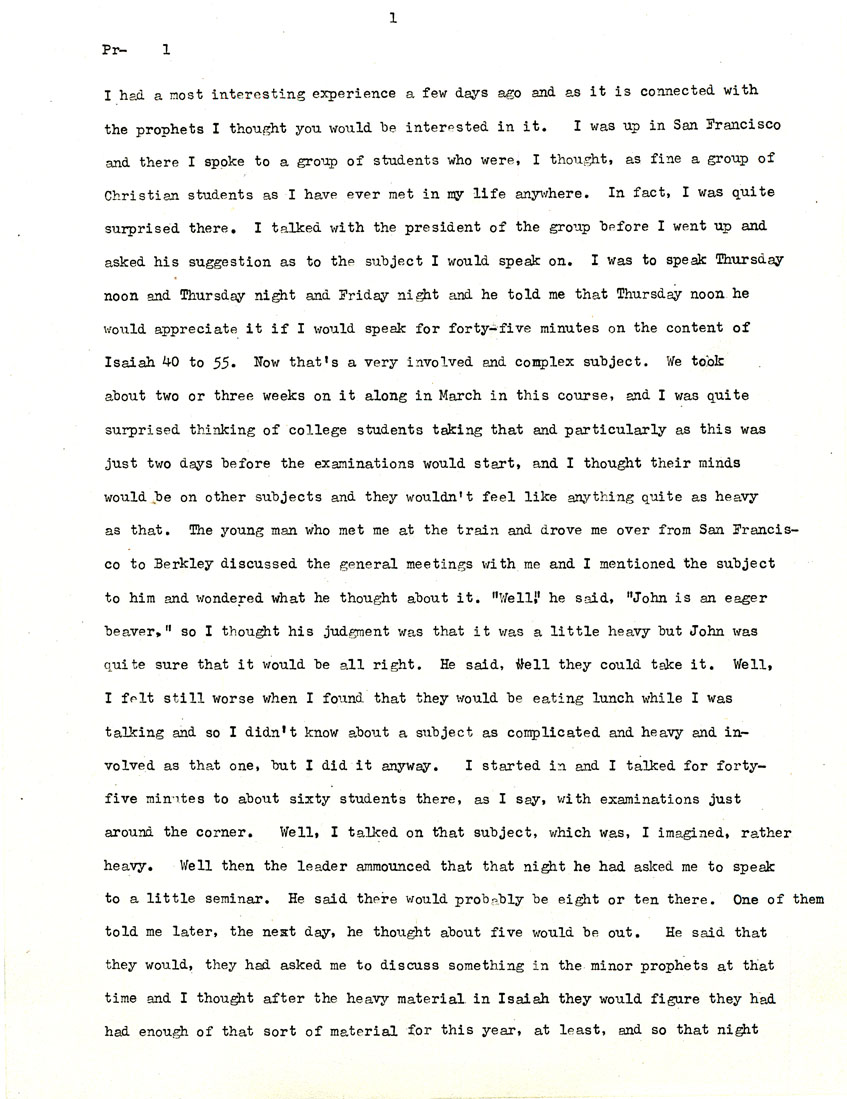 Page One