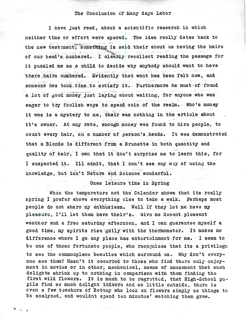 Page One