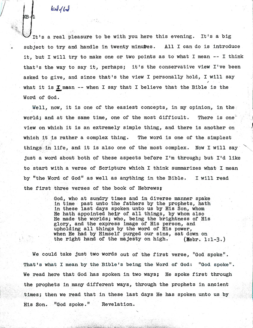 Page One