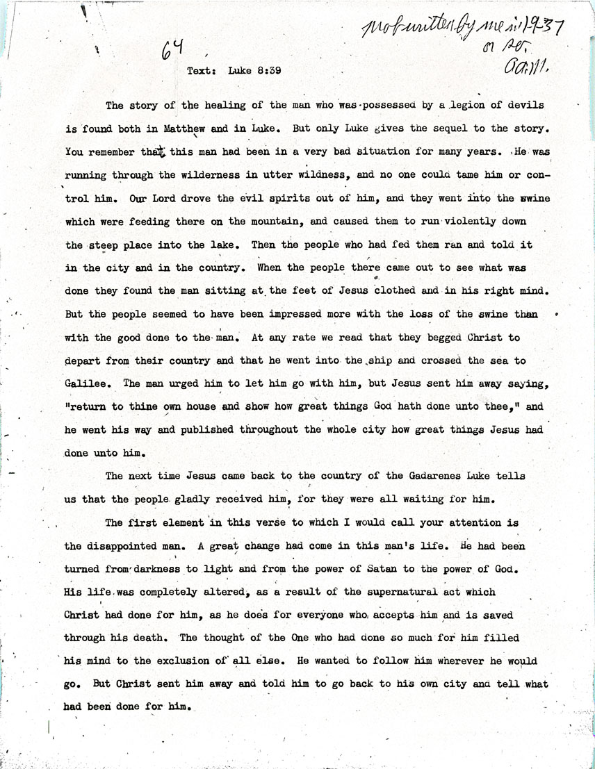 Page One