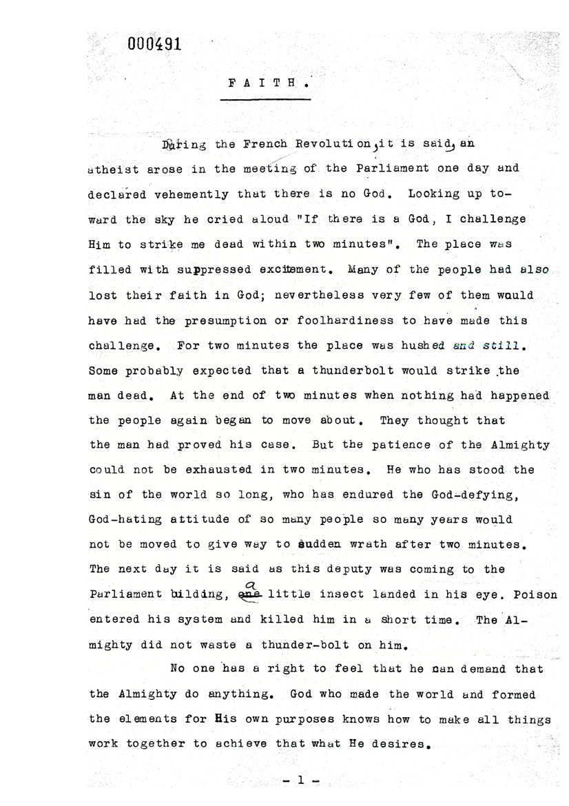 Page One