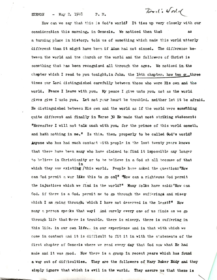 Page One