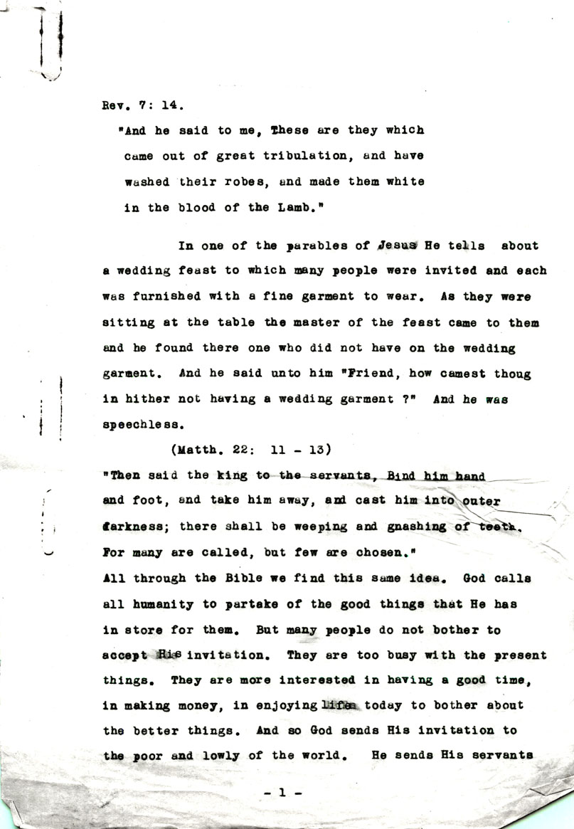 Page One