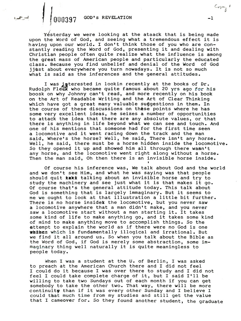 Page One