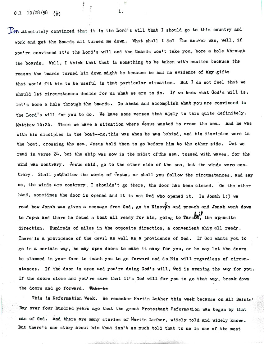 Page One