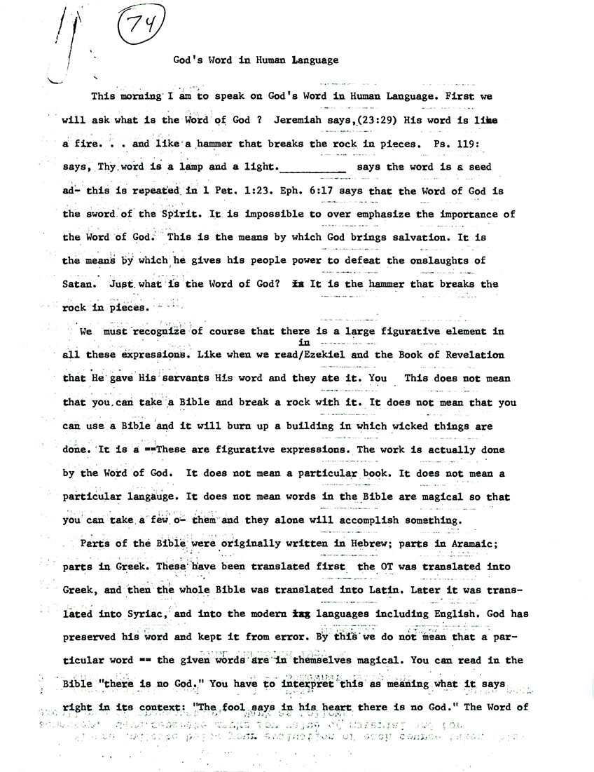 Page One