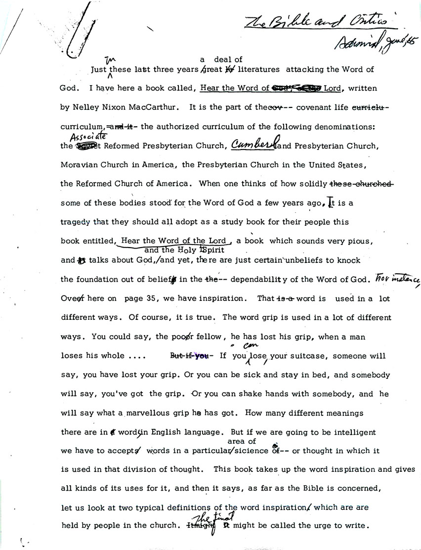 Page One