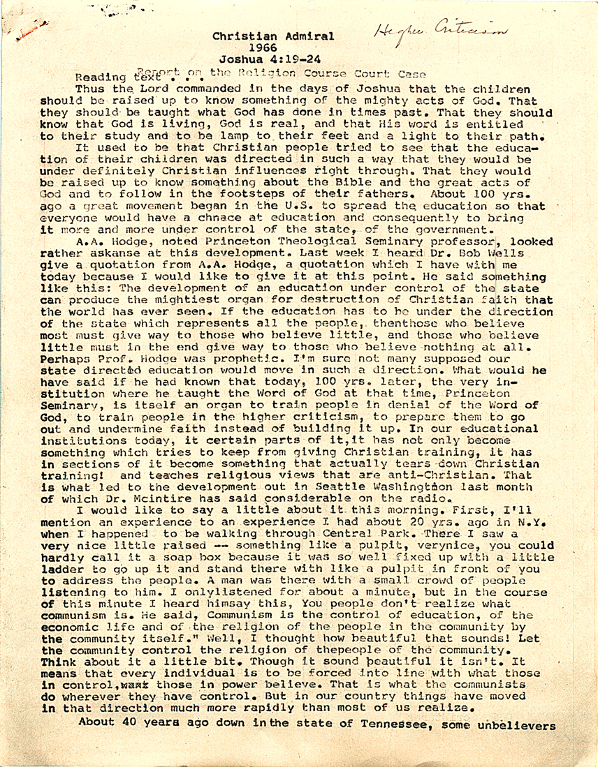 Page One