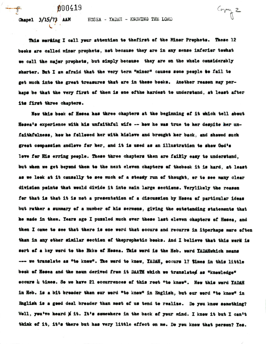 Page One