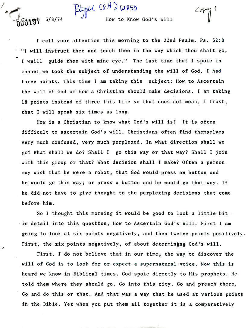 Page One