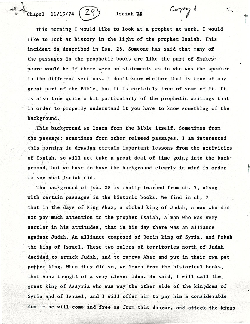 Page One
