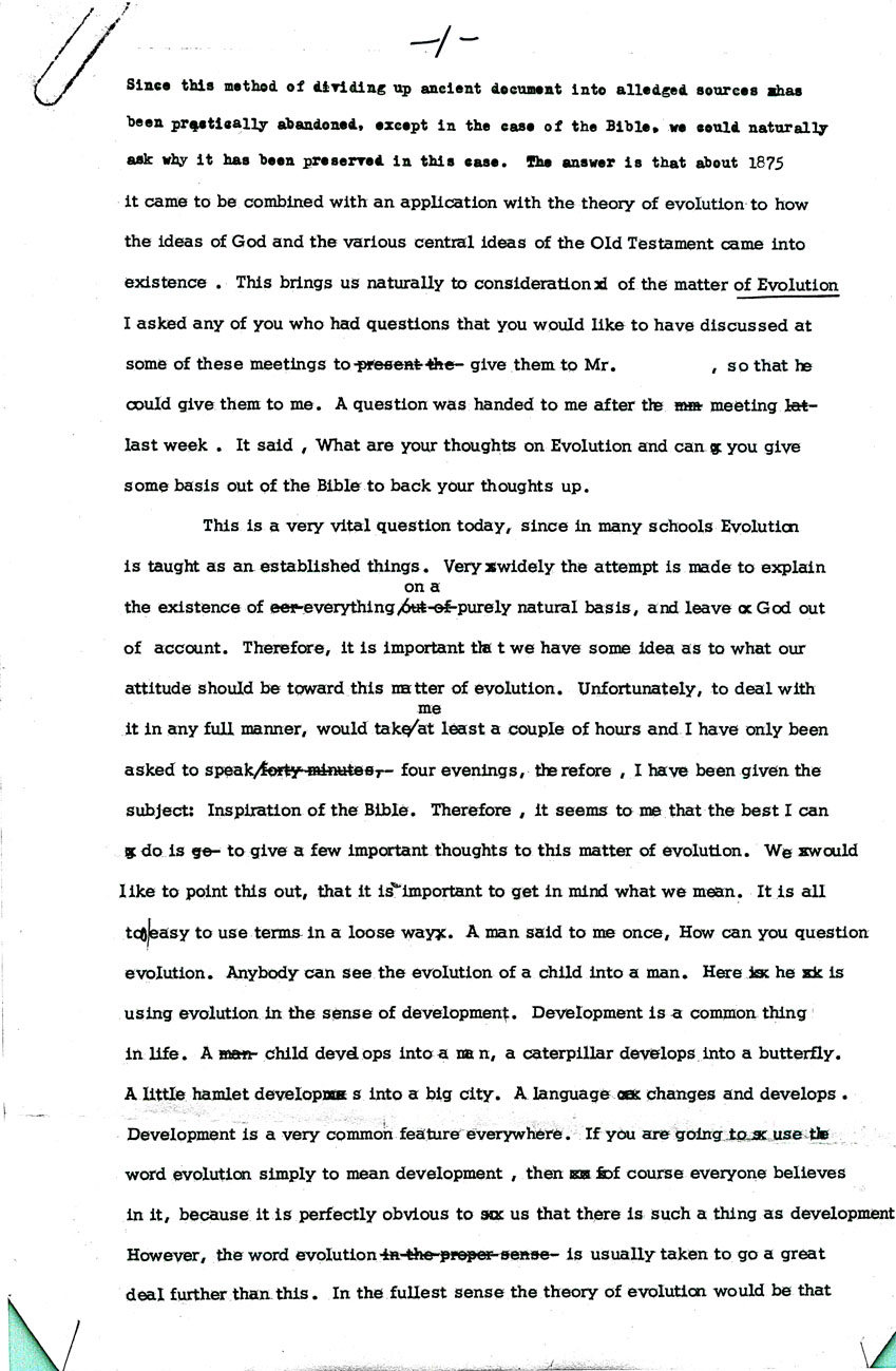 Page One