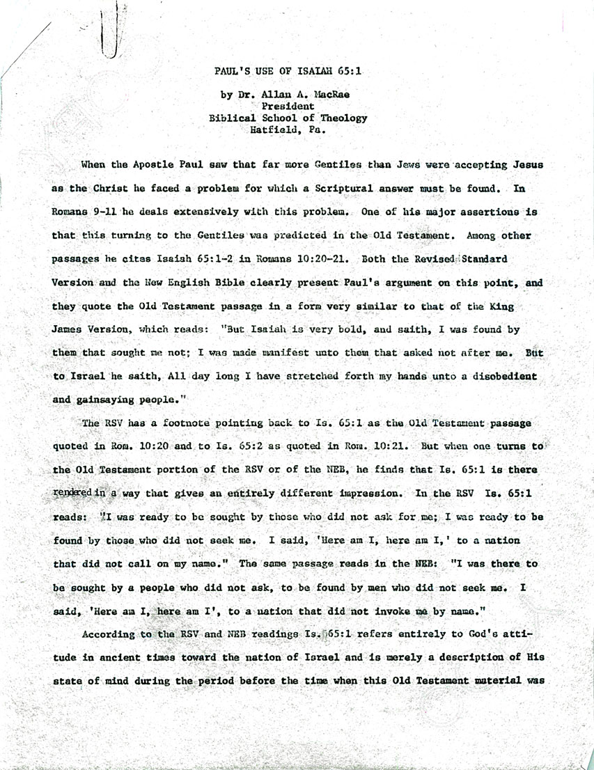 Page One