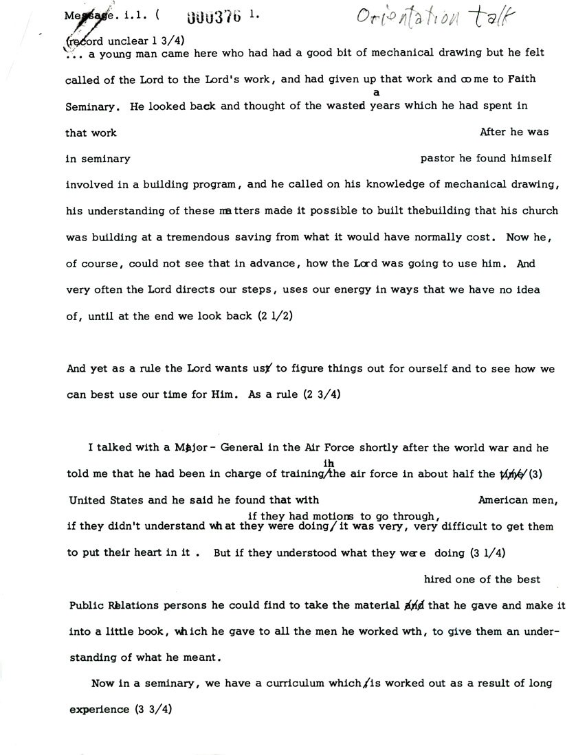 Page One