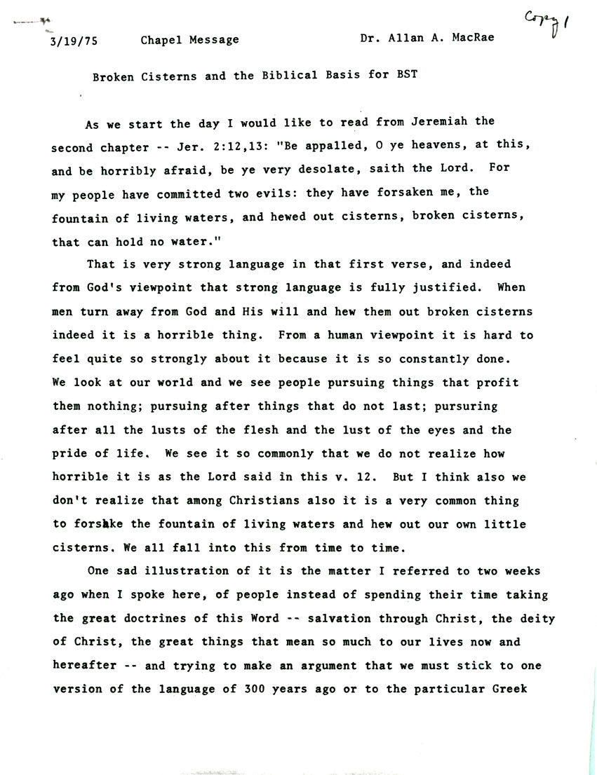Page One