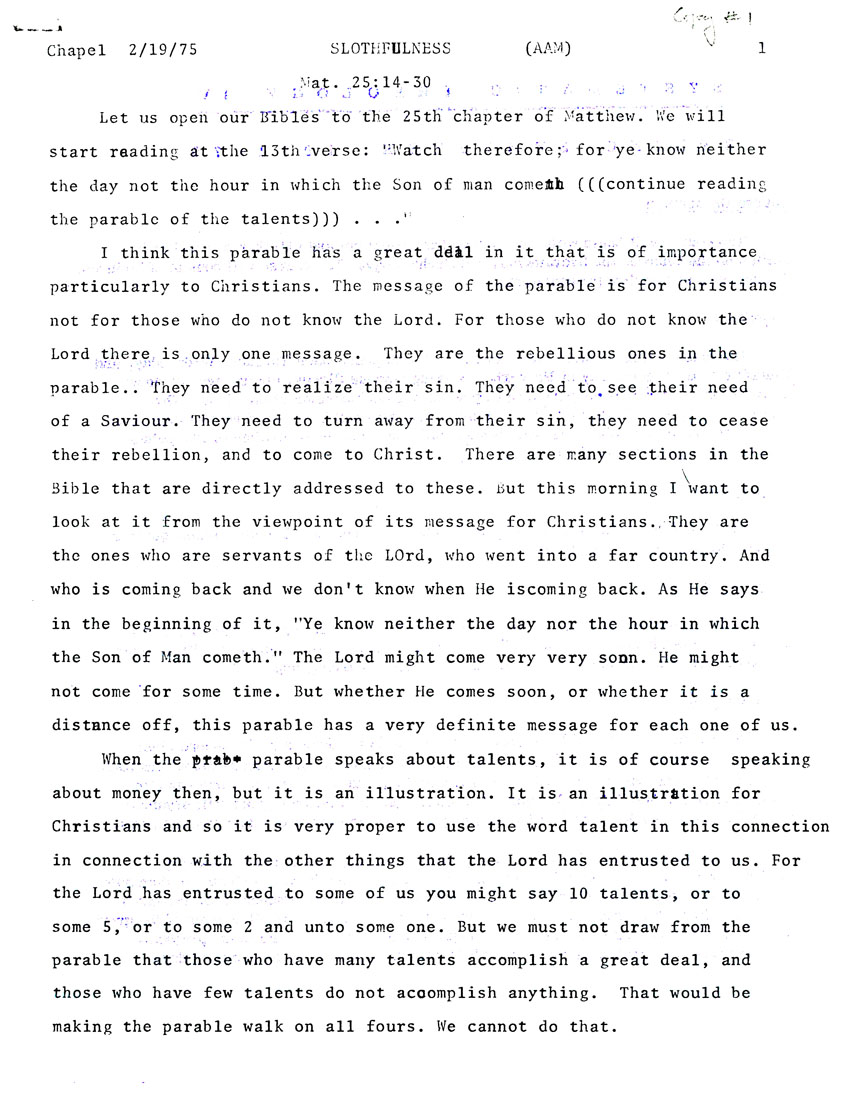 Page One