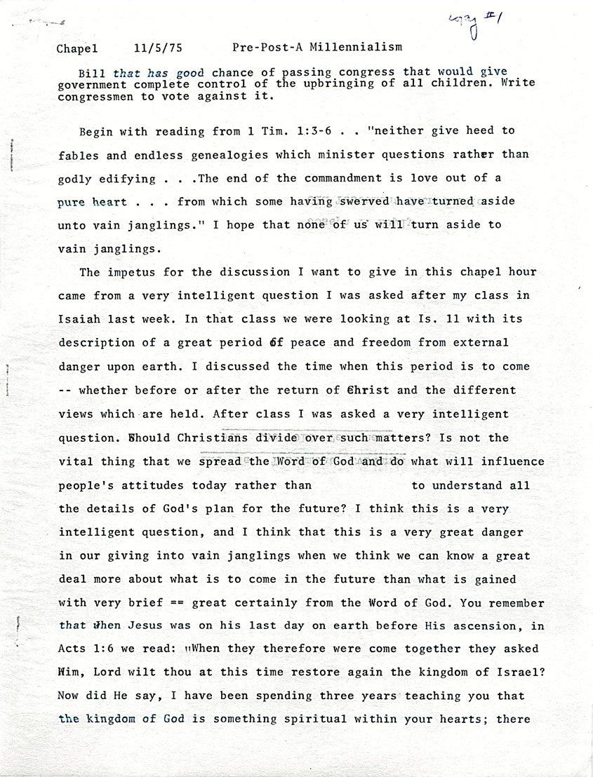 Page One
