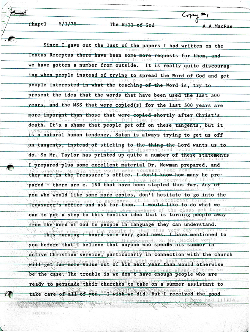 Page One
