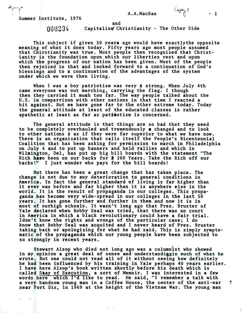 Page One