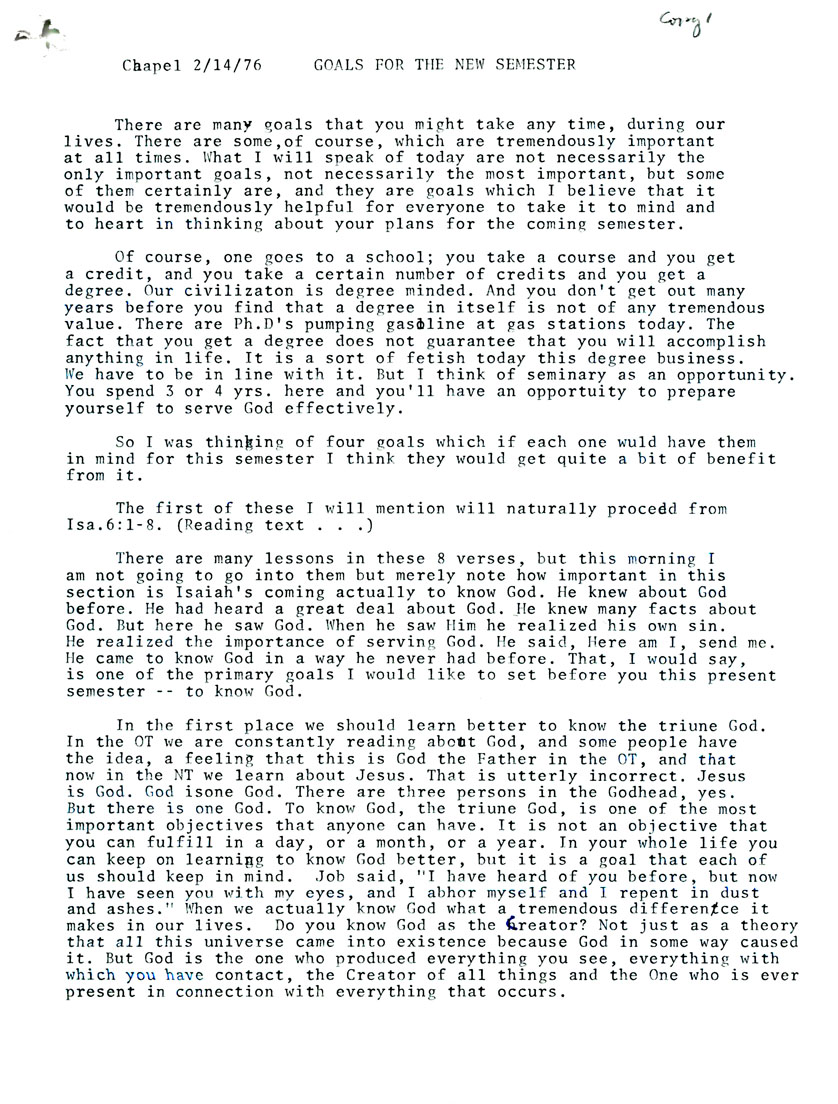 Page One