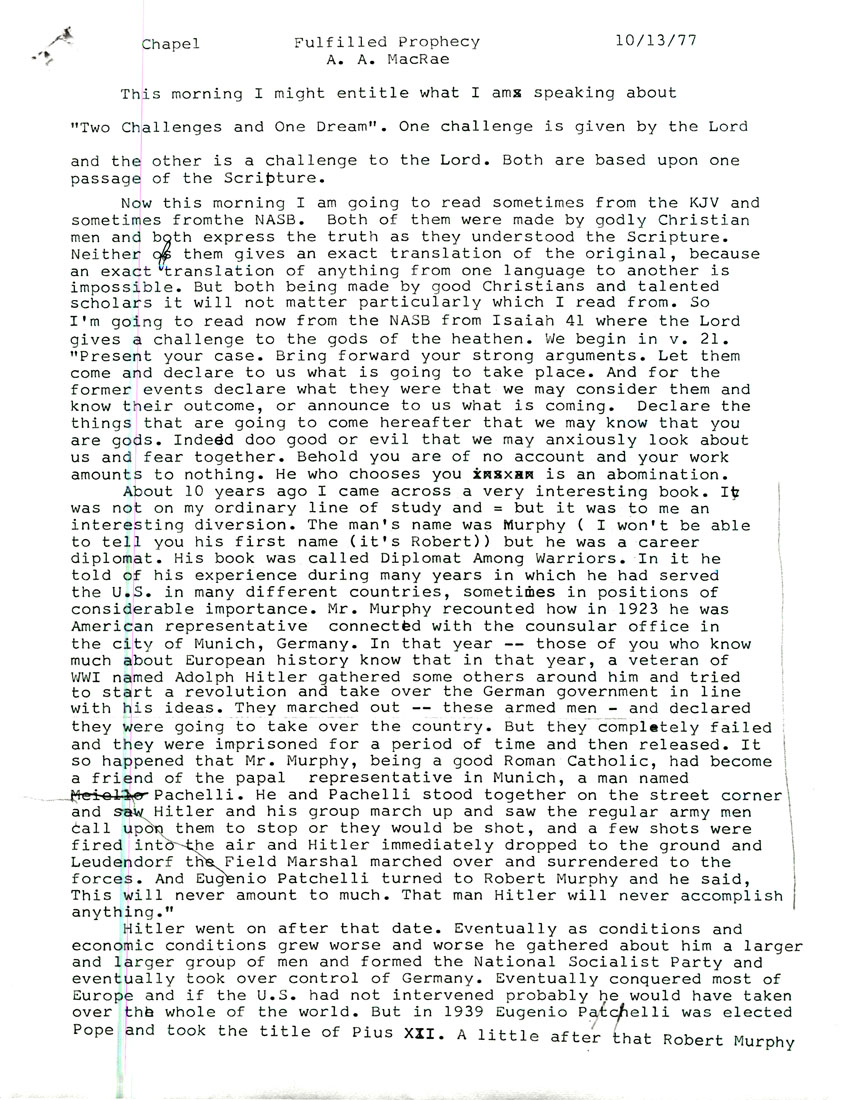 Page One