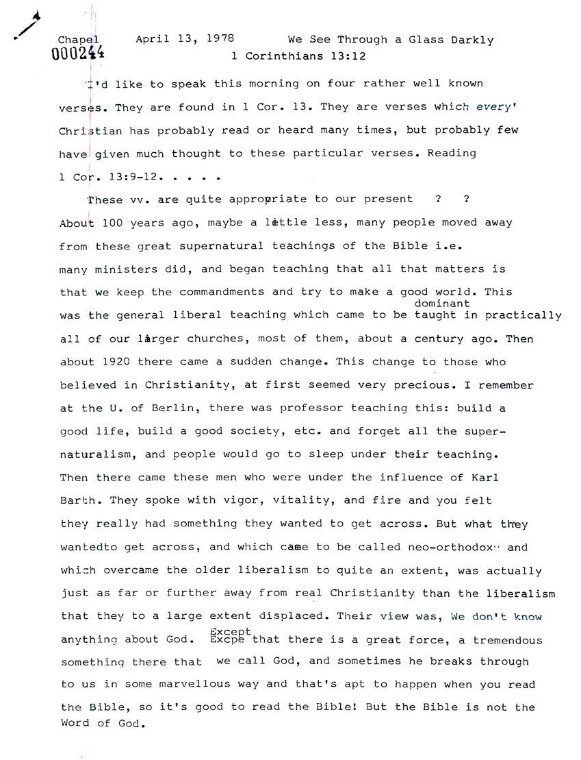 Page One