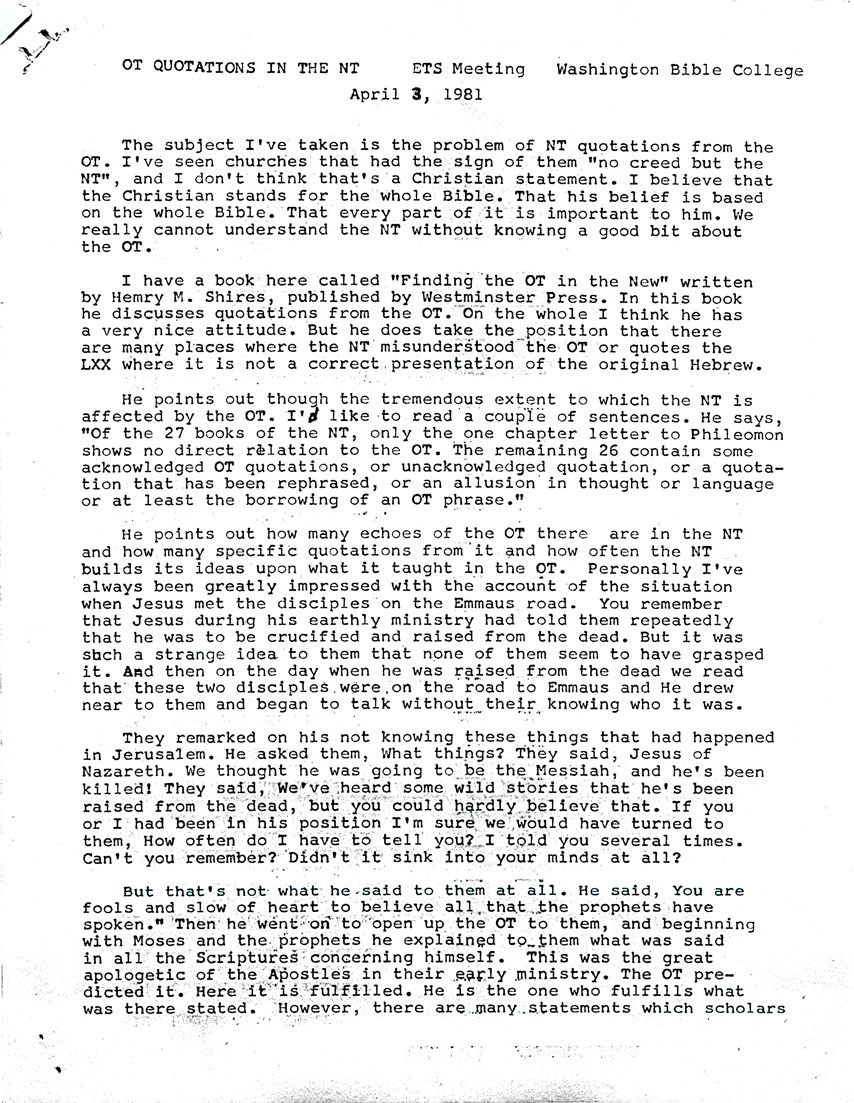 Page One