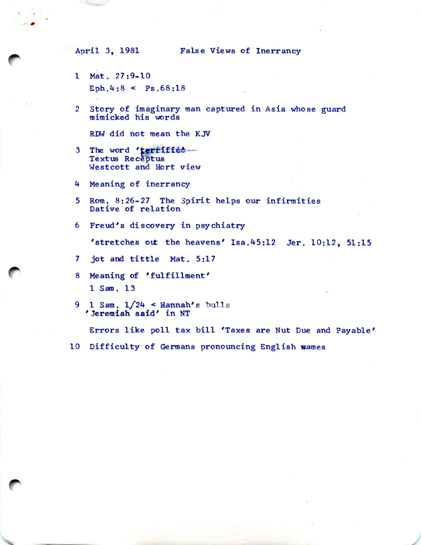 Page One