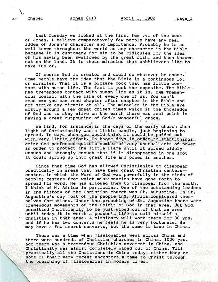 Page One