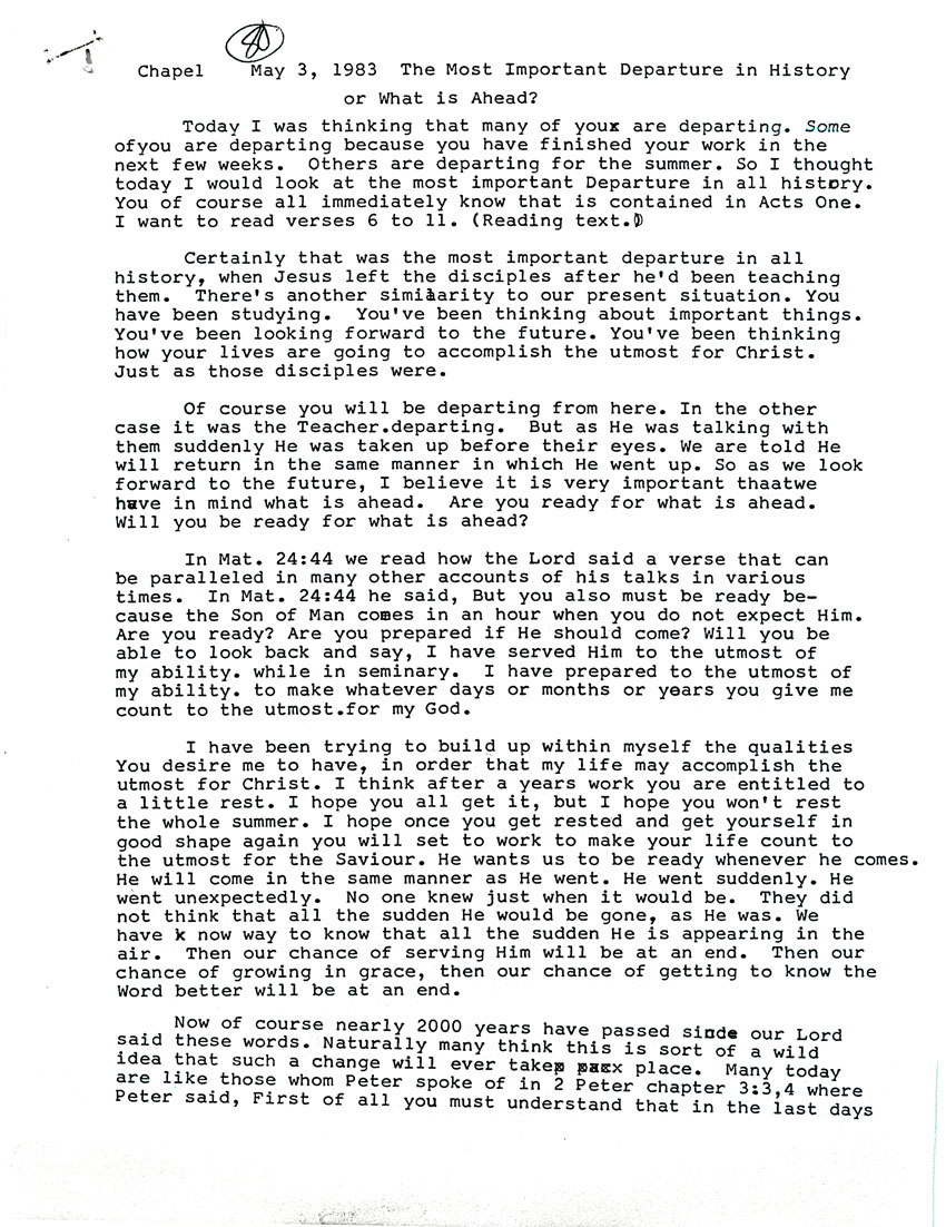Page One