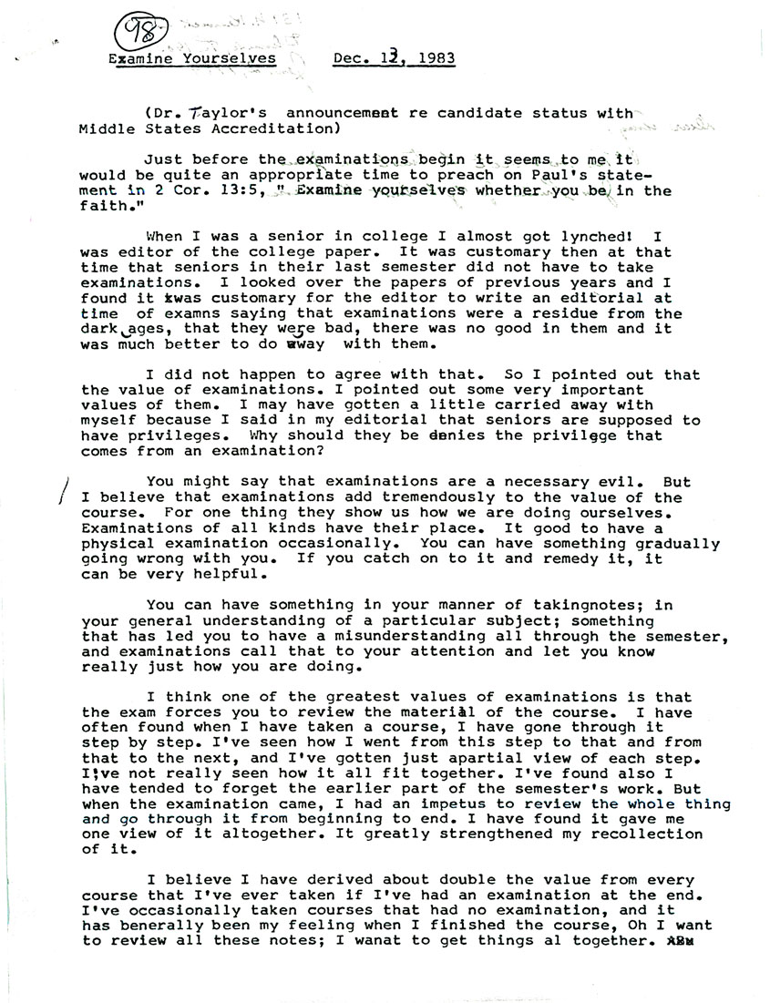 Page One
