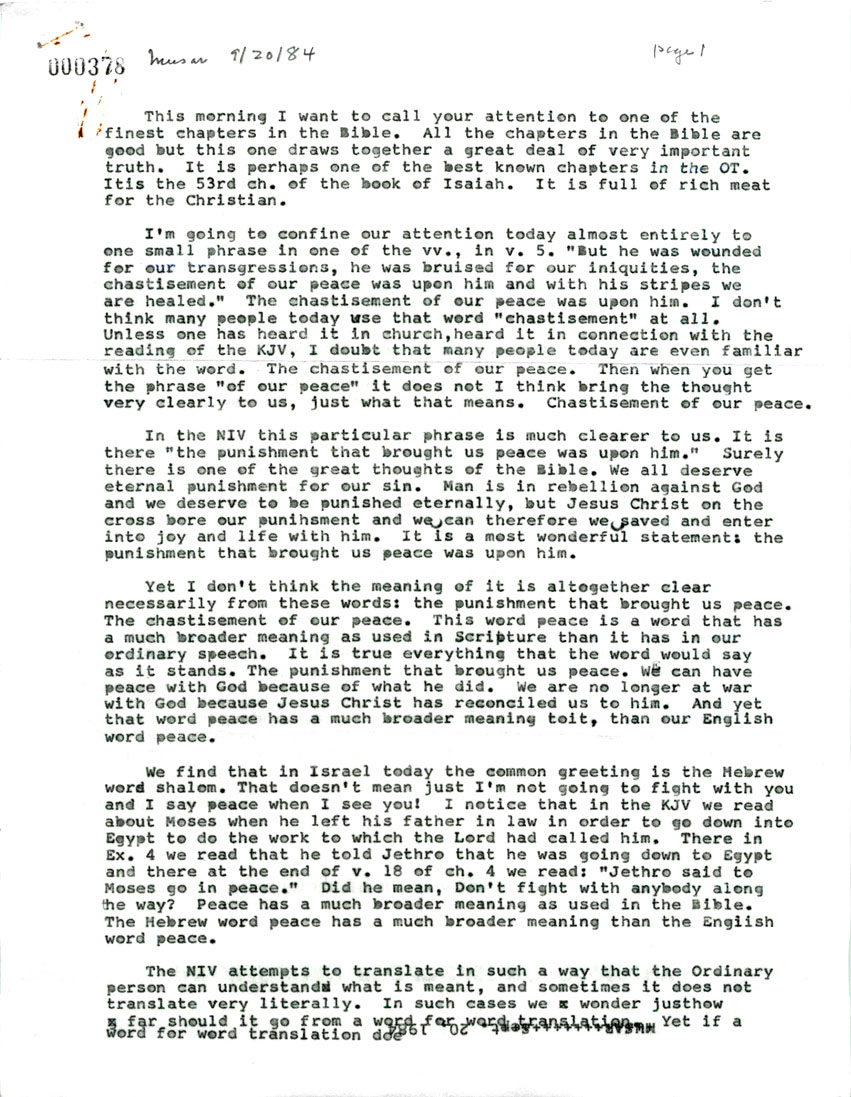 Page One