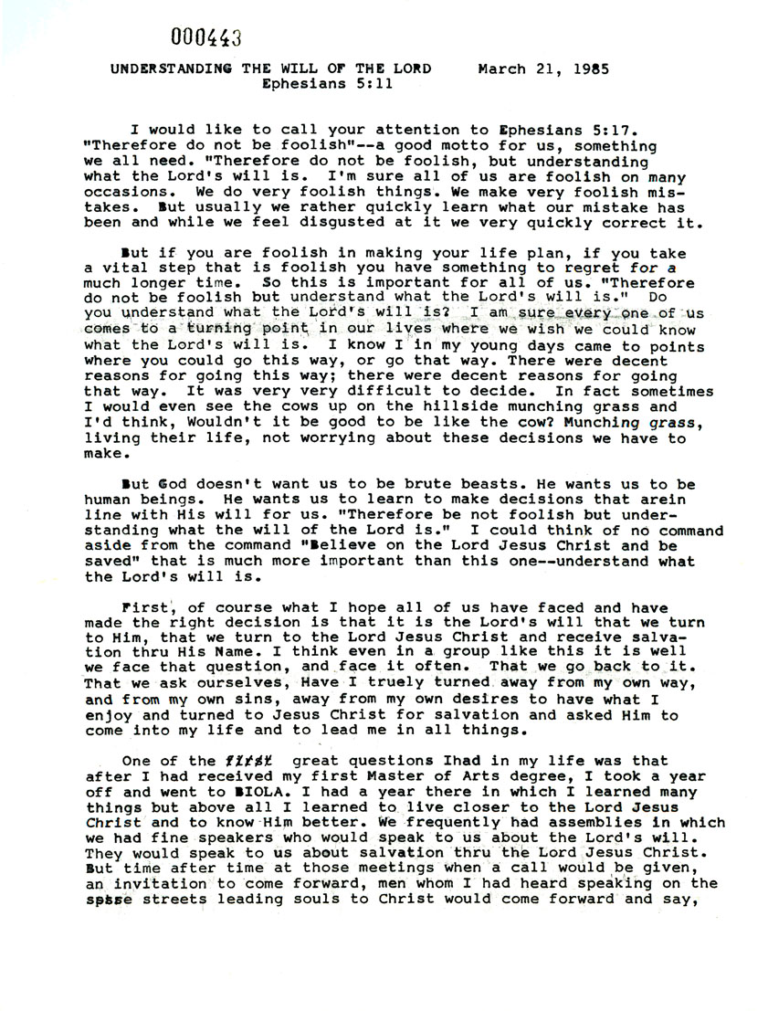Page One