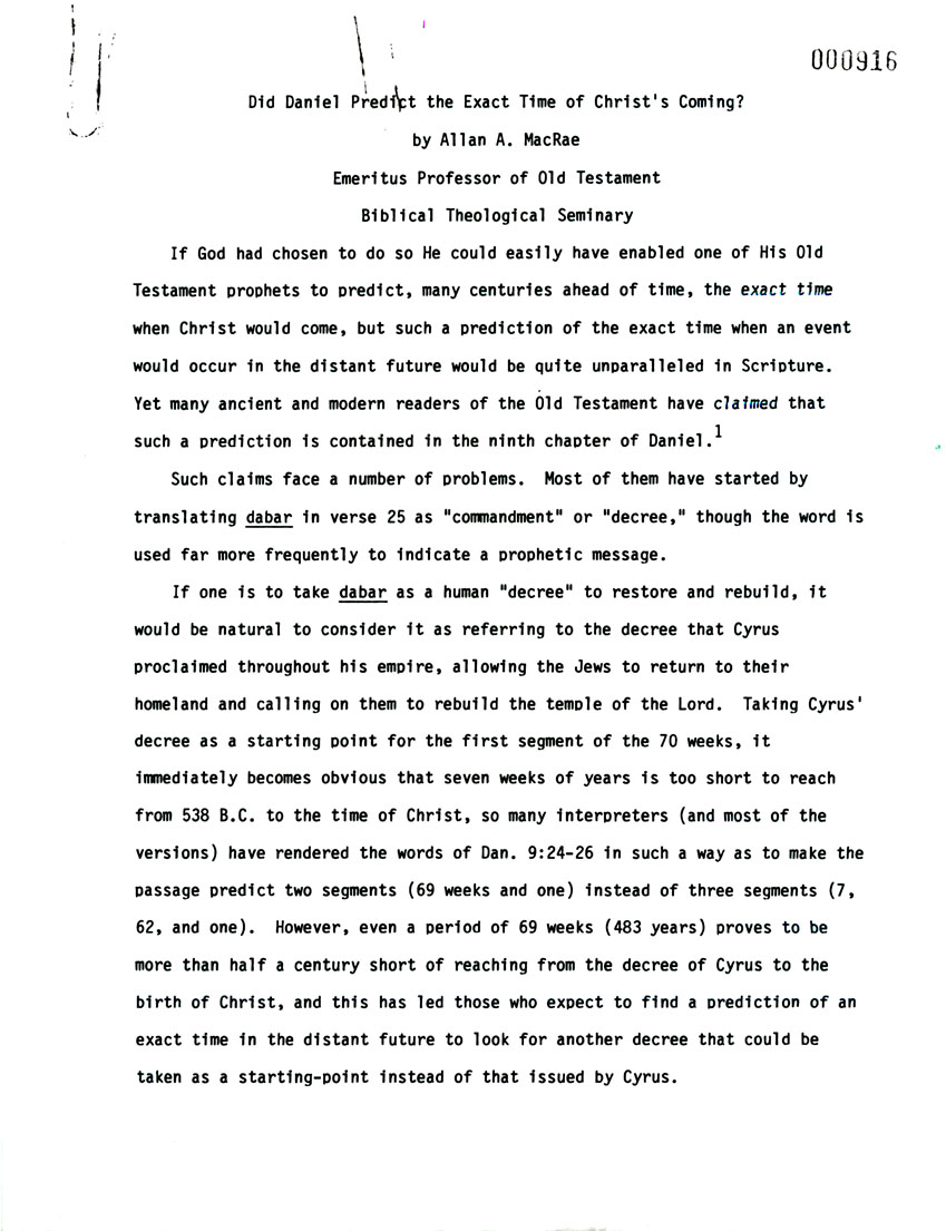 Page One