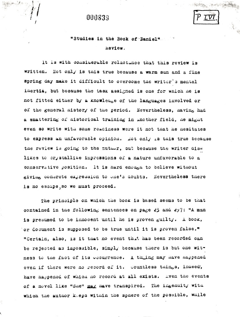 Page One