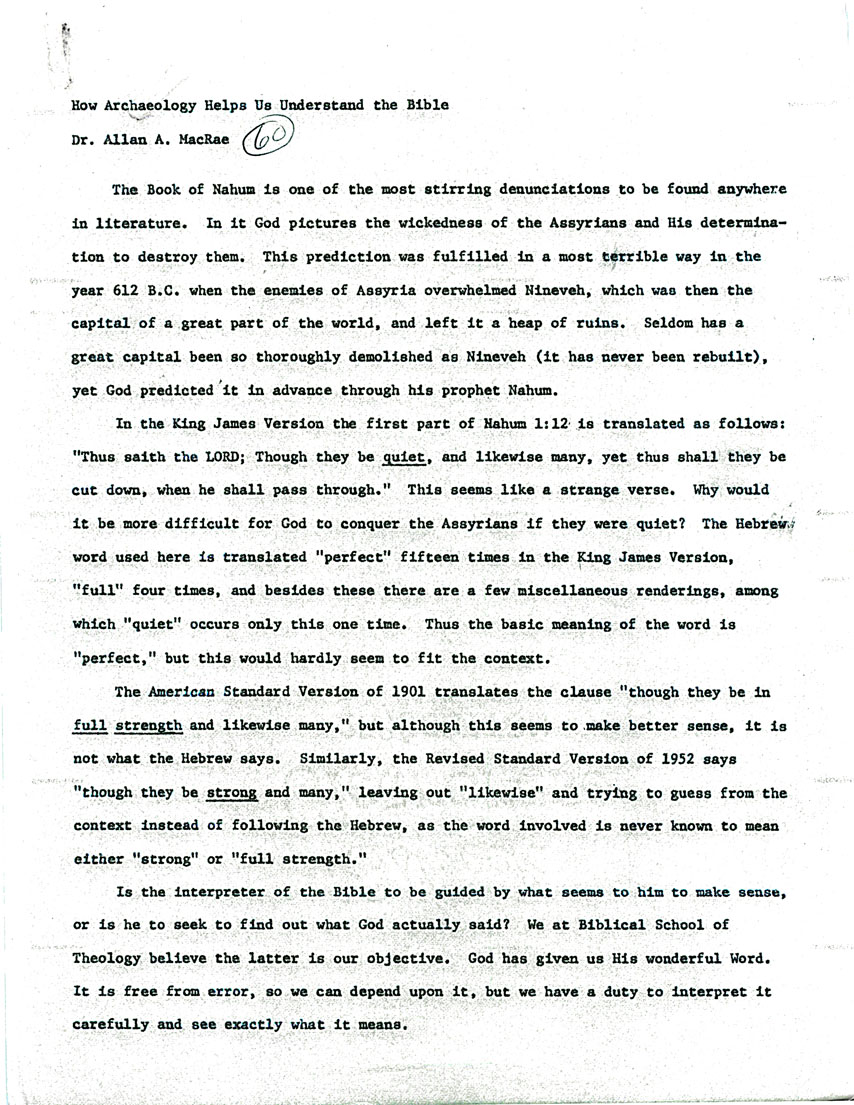 Page One