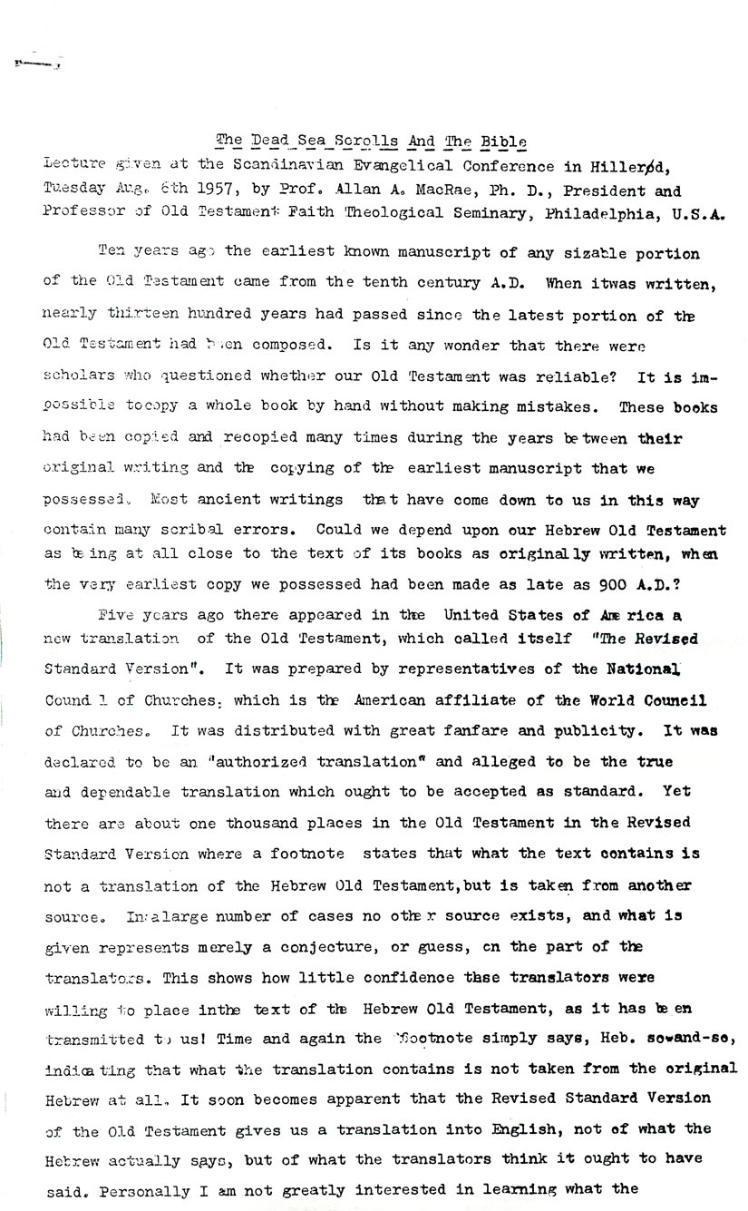 Page One