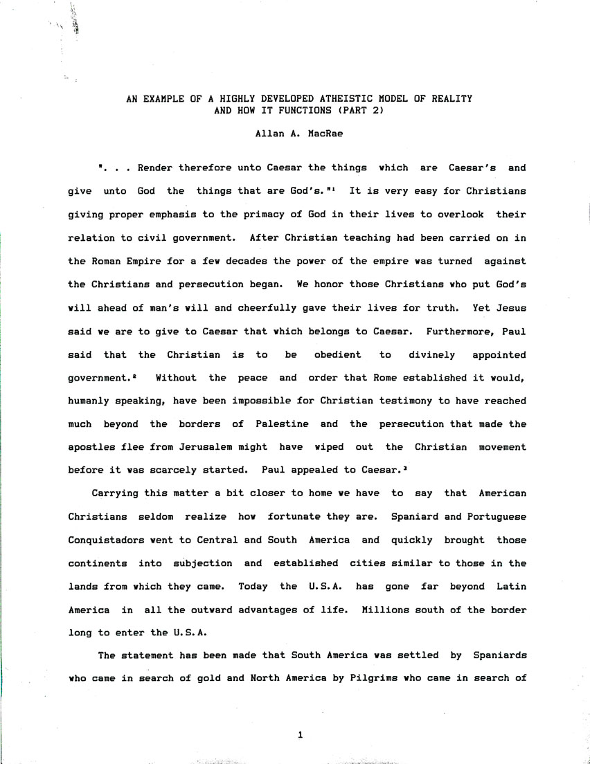 Page One