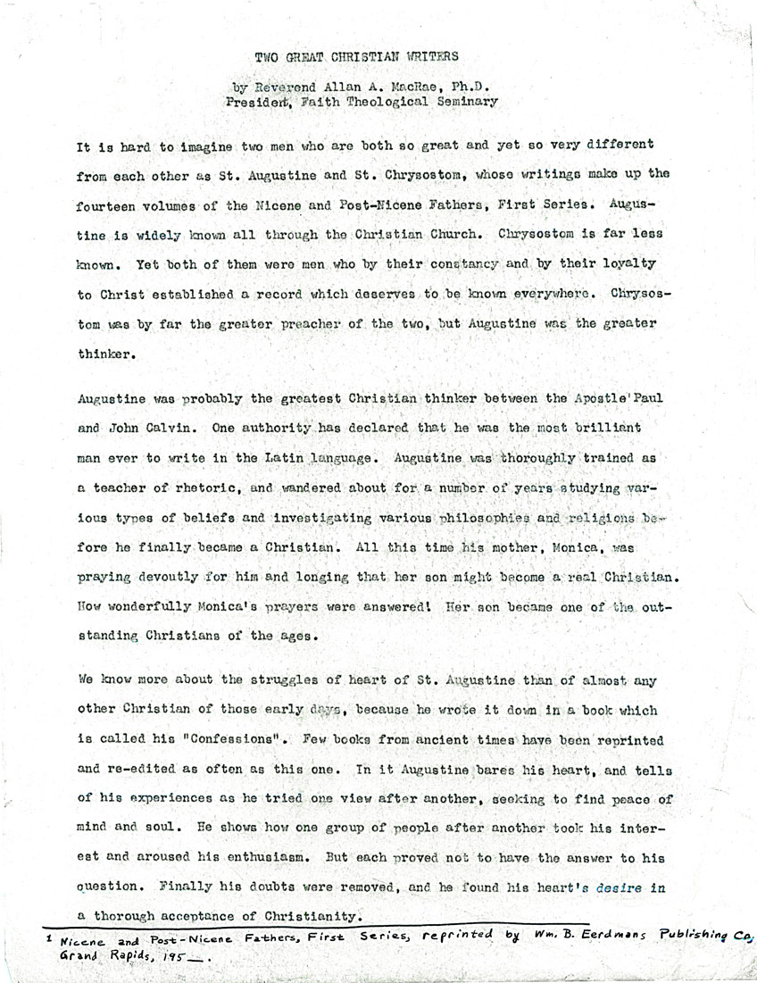 Page One