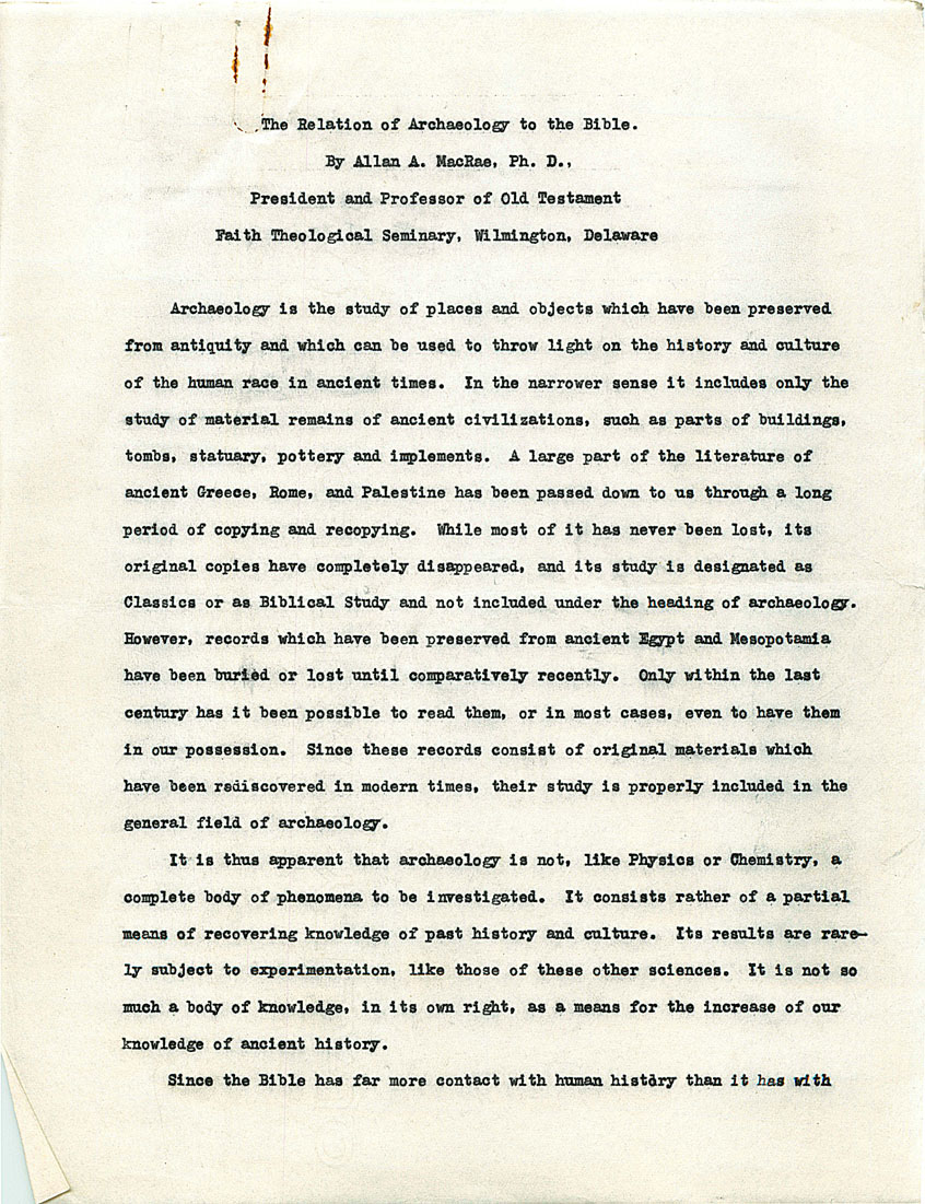 Page One