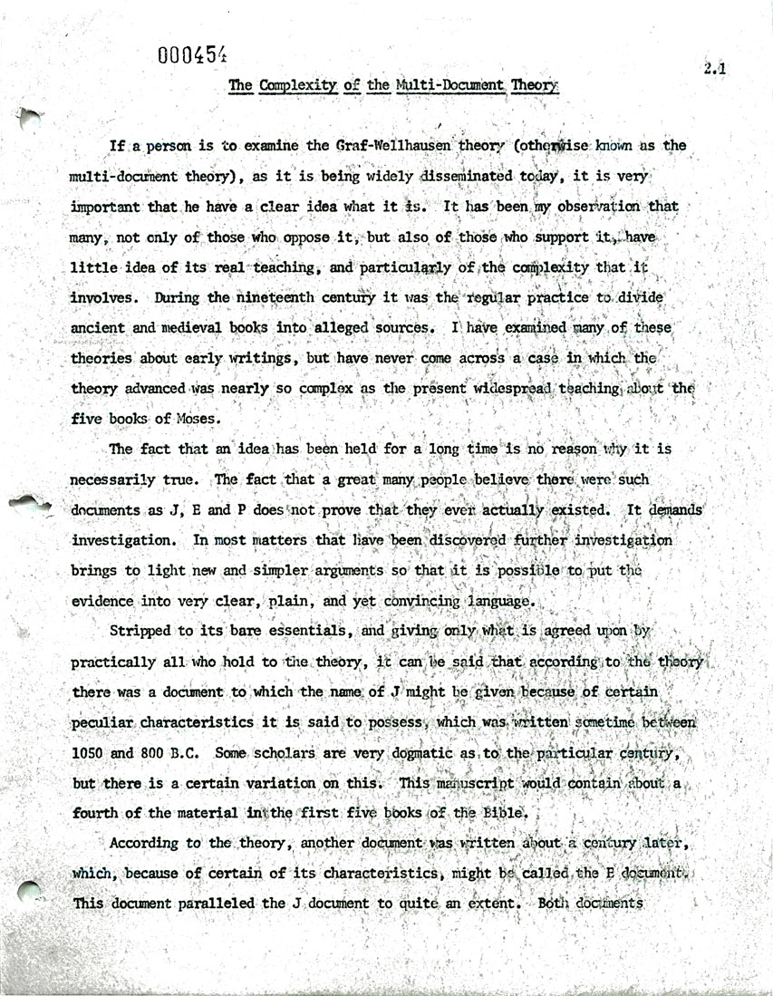 Page One