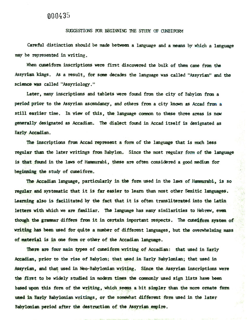Page One