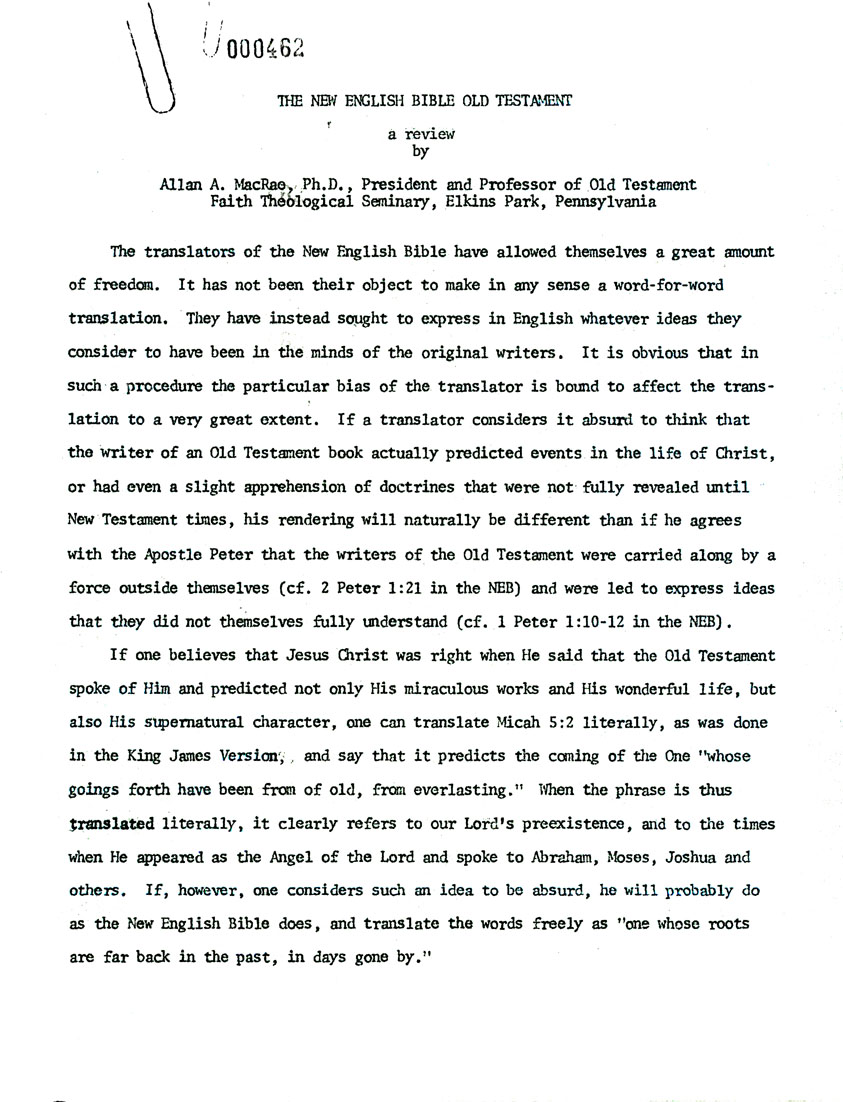 Page One