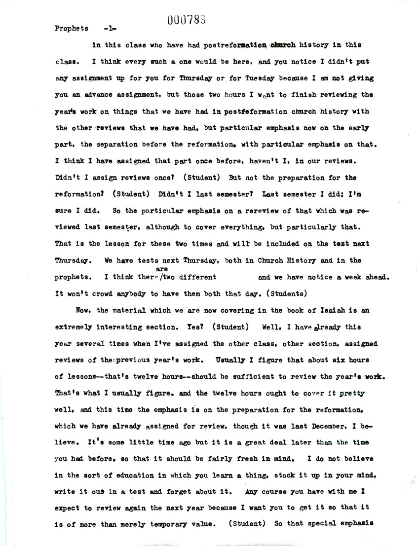 Page One