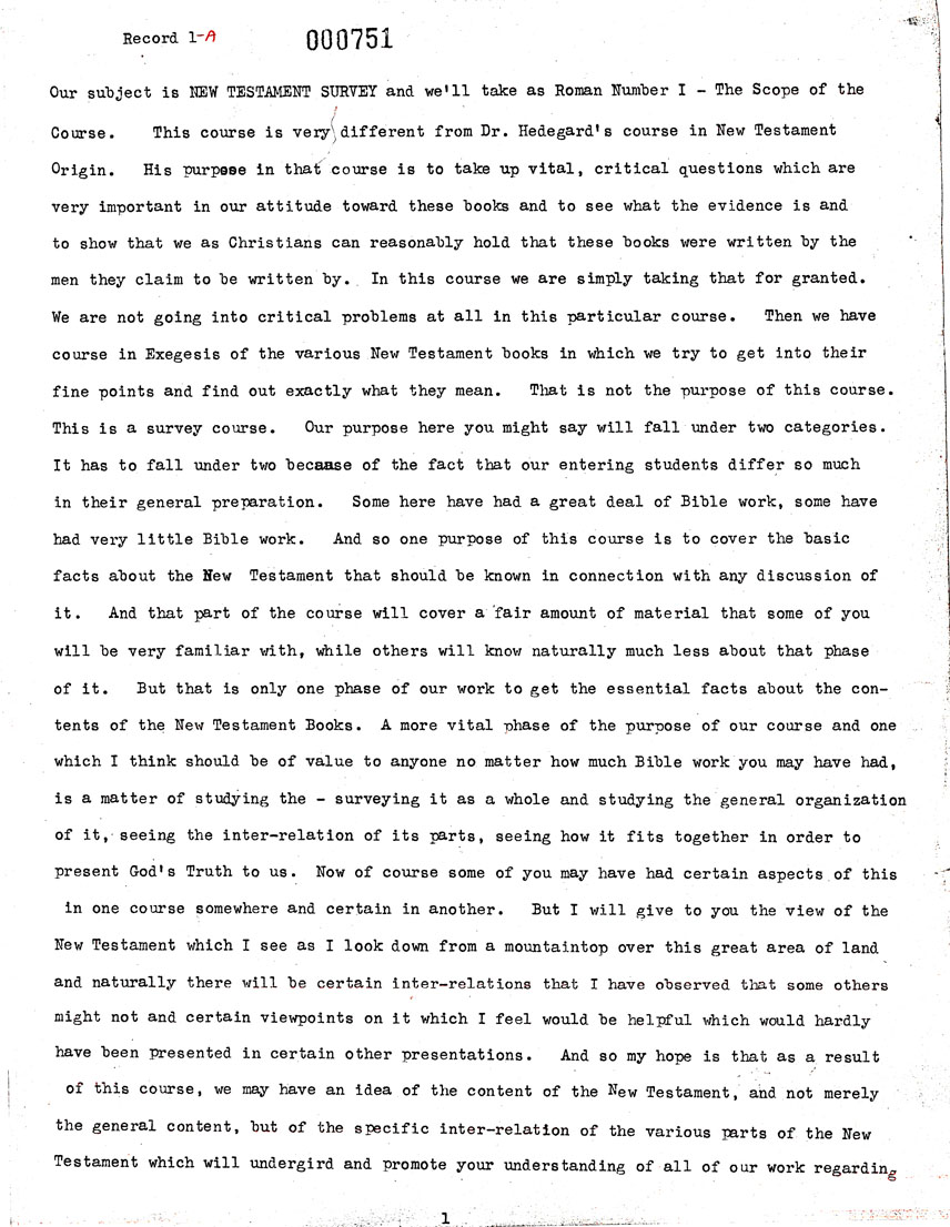 Page One