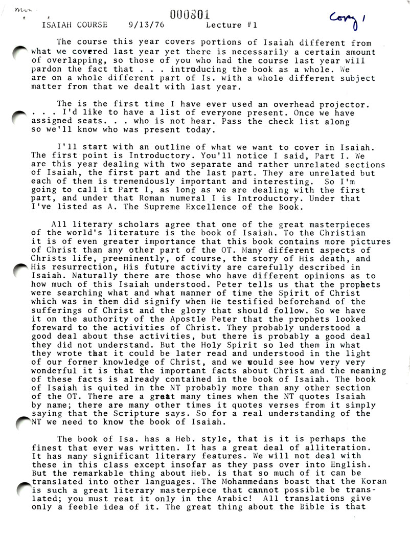 Page One